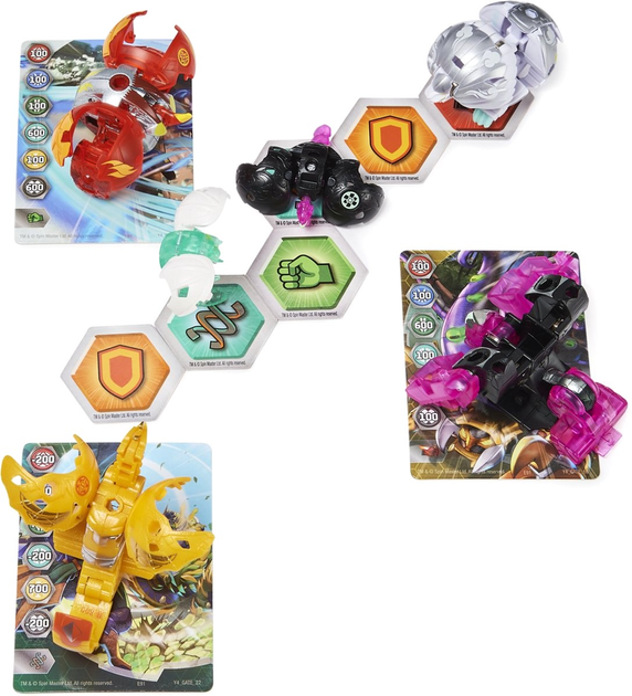 Фігурки Spin Master Bakugan Evolutions Battle Strike 6 шт (0778988429051) - зображення 3