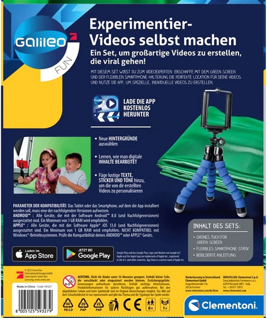 Zestaw zabawek Clementoni Galileo Fun Tworzenie własnych filmów (8005125593279) - obraz 4