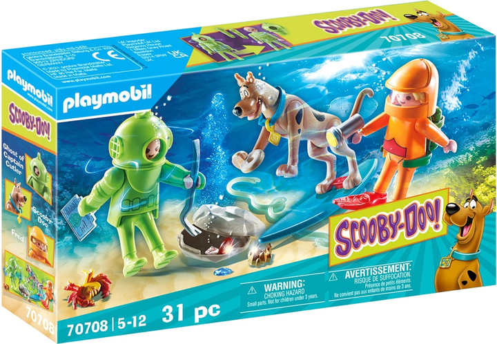 Zestaw zabawek Playmobil Scooby Doo Adventure Ghost Diver 31 szt (4008789707086) - obraz 1