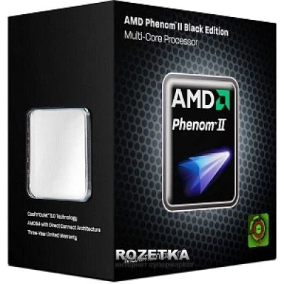 Процессор AMD Phenom II X6 1100T Black Edition 3.3 GHz / 6 MB / 4000 MHz (HDE00ZFBGRBOX) sAM3 BOX - изображение 1