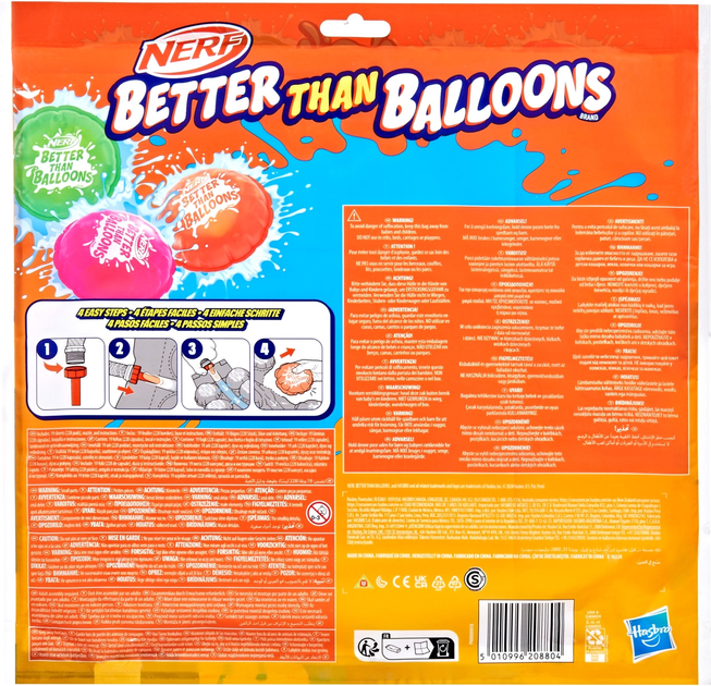 Водяні бомбочки Hasbro Nerf Super Soaker Better Than Balloons 228 шт (5010996208804) - зображення 3