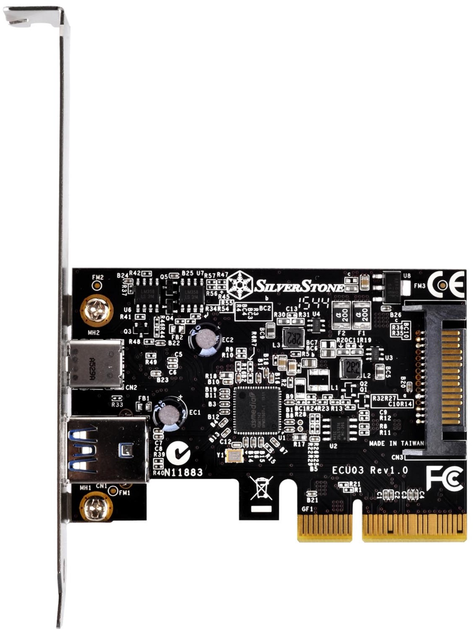 Karta rozszerzeń Silverstone SST-ECU03 PCI-Express 2.0 - USB 3.1 (4710007222966) - obraz 7