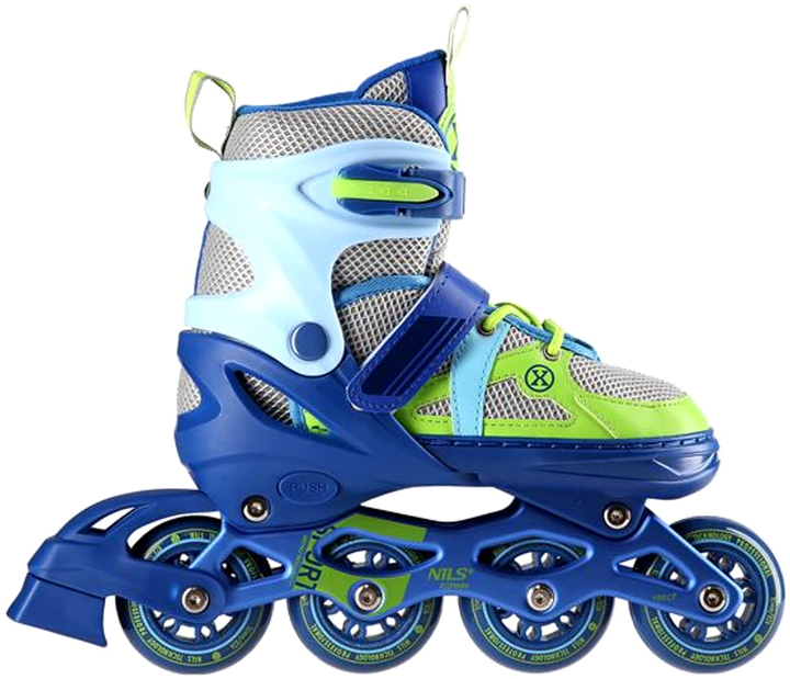 Rolki Nils Extreme Niebiesko-Zielone L 39-42 (5907695525571) - obraz 3