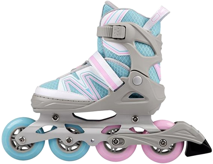 Rolki Nils Extreme Niebiesko-Szare L 39-42 (5907695535174) - obraz 3