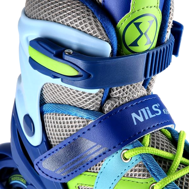 Rolki Nils Extreme Niebiesko-Zielone L 39-42 (5907695525571) - obraz 5