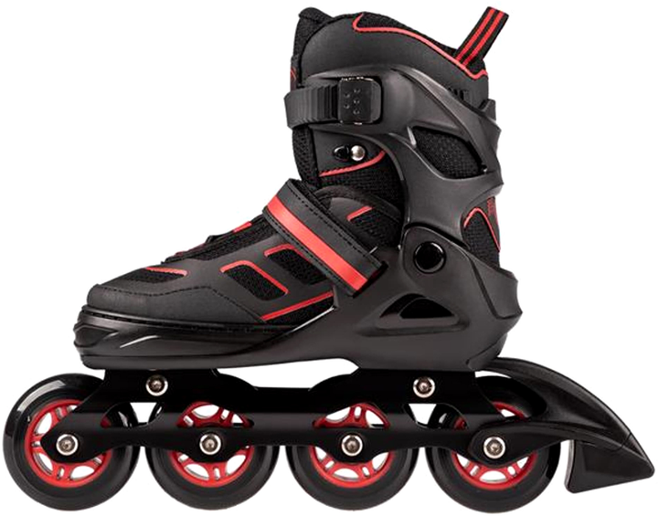 Ролики Nils Extreme Чорно-червоний M 35-38 (5907695535235) - зображення 3