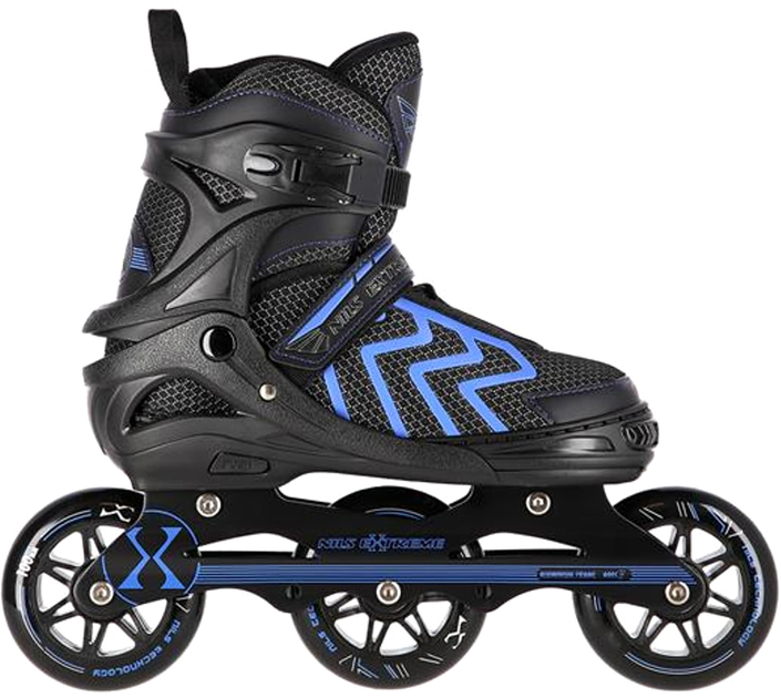 Rolki Nils Extreme Czarno-Niebieskie S 31-34 (5907695599282) - obraz 4