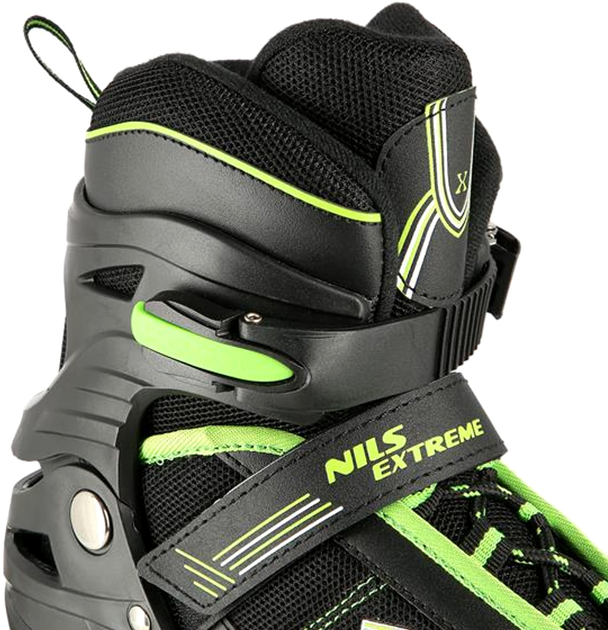 Ролики Nils Extreme Чорно-зелений M 35-38 (5907695599381) - зображення 7