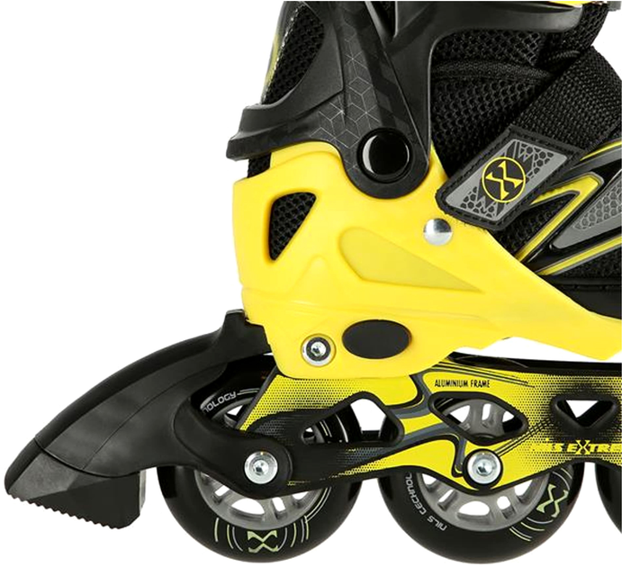 Ролики Nils Extreme Чорно-жовтий L 39-42 (5907695599572) - зображення 5