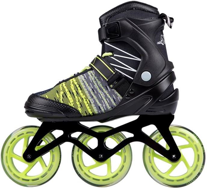 Rolki Nils Extreme Czarno-Zielone 41 (5907695535044) - obraz 3