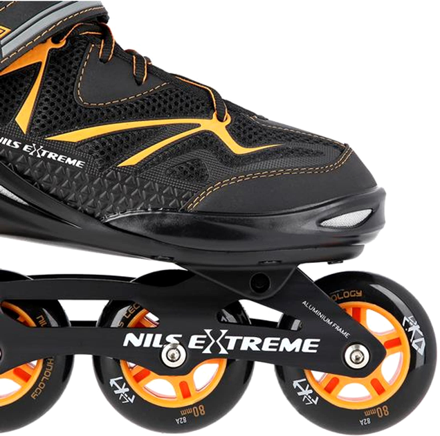 Ролики Nils Extreme Чорно-Помаранчевий 40 (5907695545999) - зображення 6