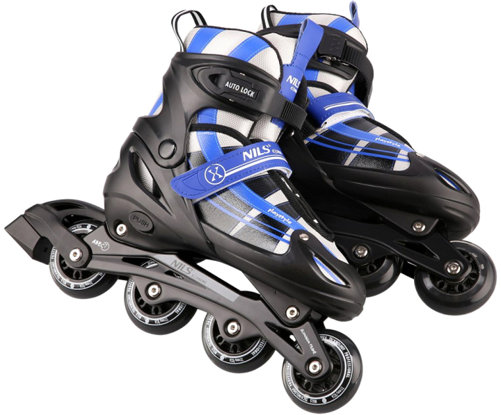 Rolki Nils Extreme 2 w 1 z wymienną płozą hokejową Granatowe L 39-42 (5907695525052) - obraz 4