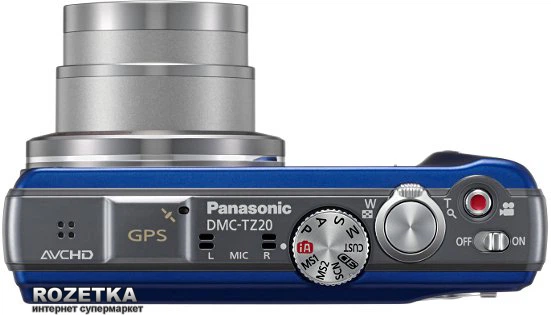 Фотоапарат Panasonic Lumix DMC-TZ20 Blue купити на ROZETKA