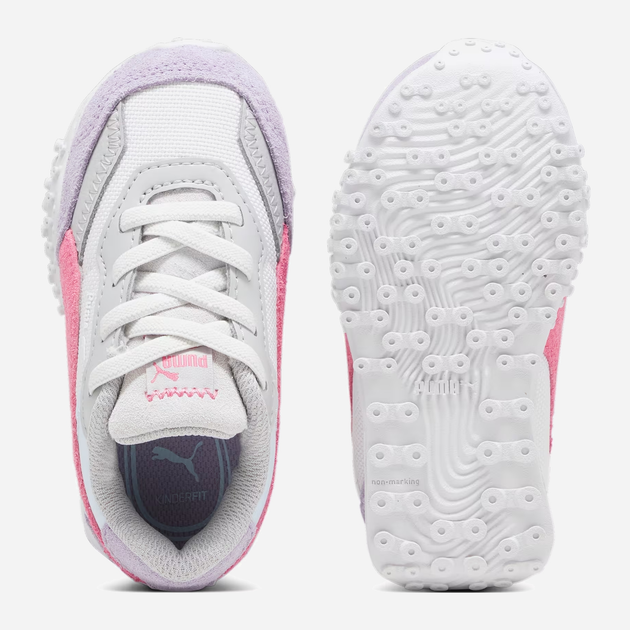 Buty sportowe dziecięce dla dziewczynki Puma 394725-04 22 Biały/Liliowy (4099683221013) - obraz 3