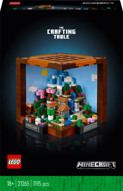 Конструктор LEGO Minecraft Верстак 1195 деталей (21265) – игрушки