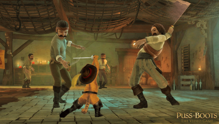 Игра Microsoft Xbox 360 Puss in Boots Английская Версия Б/У - изображение 5