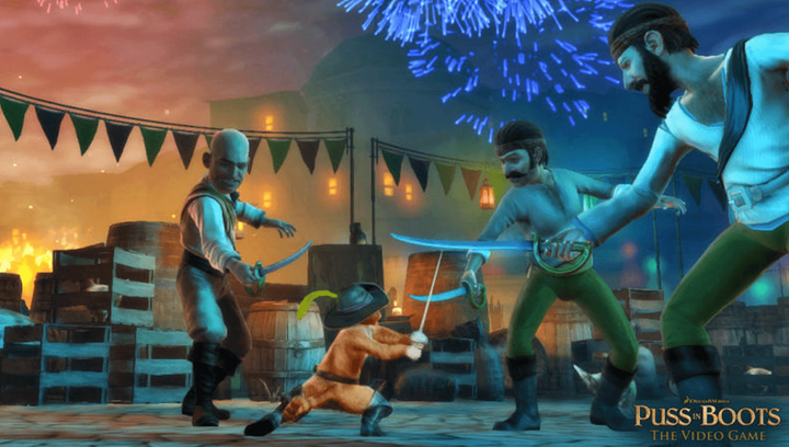 Игра Microsoft Xbox 360 Puss in Boots Английская Версия Б/У - изображение 6
