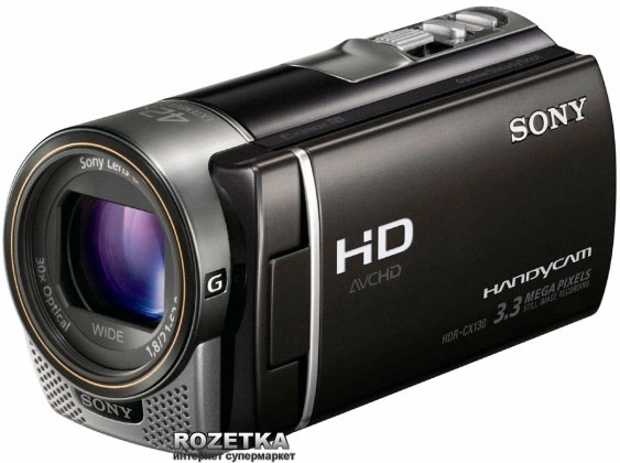 Видеокамера Sony HDR-CX130 Black (Русское меню!) – фото, отзывы