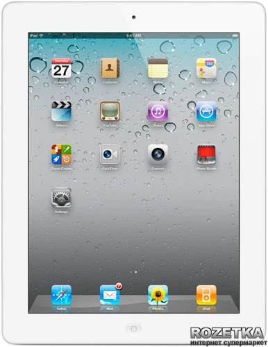 Планшет Apple iPad 2 Wi-Fi+3G 32GB (MC983RS/A) White официальная