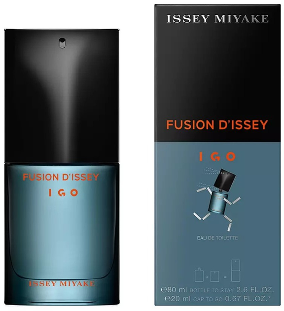 Набір для чоловіків Issey Miyake Fusion D'Issey Igo Туалетна вода 80 мл + Мініатюра Туалетна вода 20 мл (3423222010492) - зображення 4