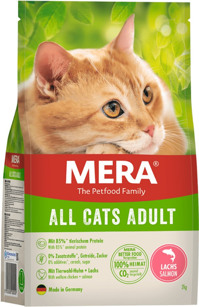 Sucha karma dla kotów Mera Cats All Adult z łososiem 2 kg (4025877385308) - obraz 1