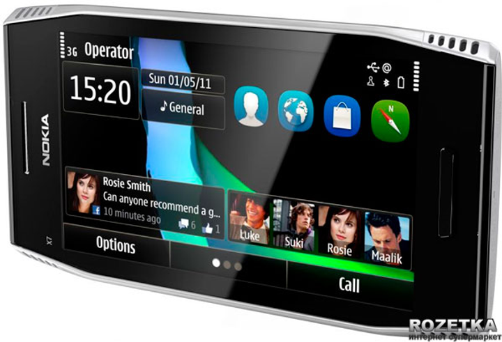 Мобильный телефон Nokia X7 Silver Steel – фото, отзывы