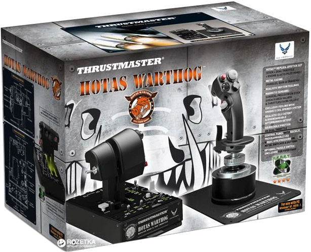 Проводной джойстик Thrustmaster Hotas Warthog PC Black