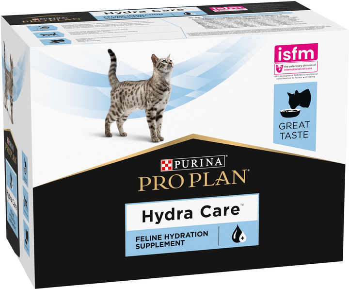 Opakowanie karmy dla dorosłych kotów Purina Pro Plan Hydra Care aby zwiększyć spożycie wody i zmniejszyć stężenie moczu 10 x 85 g (7613038944593) - obraz 2