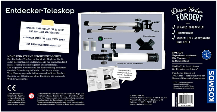 Набір для експериментів Kosmos Discoverer Телескоп (4002051676889) - зображення 2