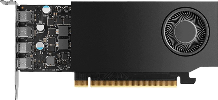 Відеокарта PNY PCI-Ex NVIDIA Quadro RTX A400 4GB GDDR6 (64bit) (1762/12000) (4 x miniDisplayPort) (VCNRTXA400-SB) - зображення 1