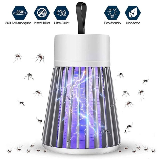 Антимоскітна лампа від комарів YG-002 (800mAH) GREEN, Li-Ion акумулятор, ЗУ Type-C, Box (800mAH) - зображення 6