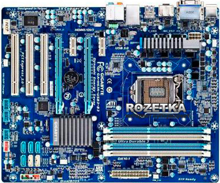 Материнская плата Gigabyte GA-H67A-USB3-B3 (s1155, Intel H67, 2xPCI ...