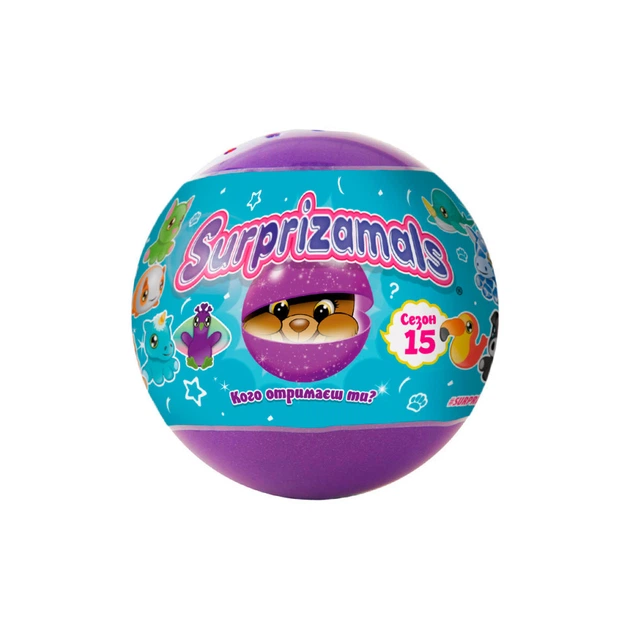 Мягкая игрушка-сюрприз в шаре Surprizamals S15 SU03889-5024 в ассортименте - Фото 1 Мягкая игрушка-сюрприз в шаре Surprizamals S15 SU03889-5024 в ассортименте - изображение 1