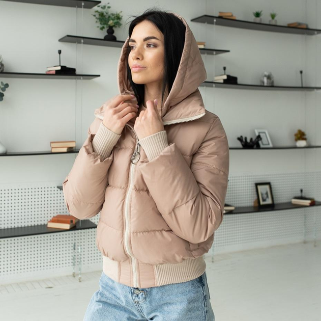Женская куртка демисезонная UF-Fashion UF-33 40 розовое золото 