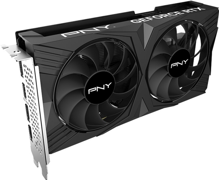 Відеокарта PNY PCI-Ex GeForce RTX 4060 VERTO Dual Fan 8GB GDDR6 (128bit) (2460/17000) (1 x HDMI, 3 x DisplayPort) (VCG40608DFXPB1) - зображення 2