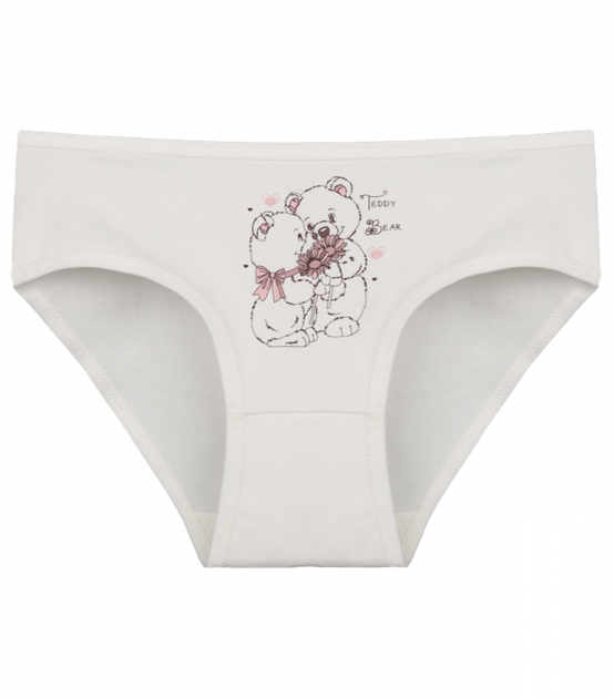 Детские слипы для девочки с принтом Teddy Bear - Donella - 4171PB20 - 98-104 см - Молочный - Фото 1 Детские слипы для девочки с принтом Teddy Bear - Donella - 4171PB20 - 98-104 см - Молочный - изображение 1