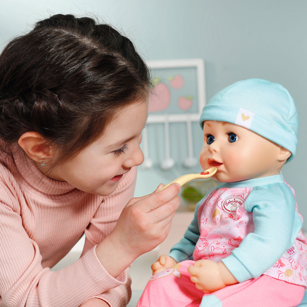 Interaktywna lalka Baby Annabell - Lunch Baby Annabelle 43 cm (4001167702987) - obraz 8