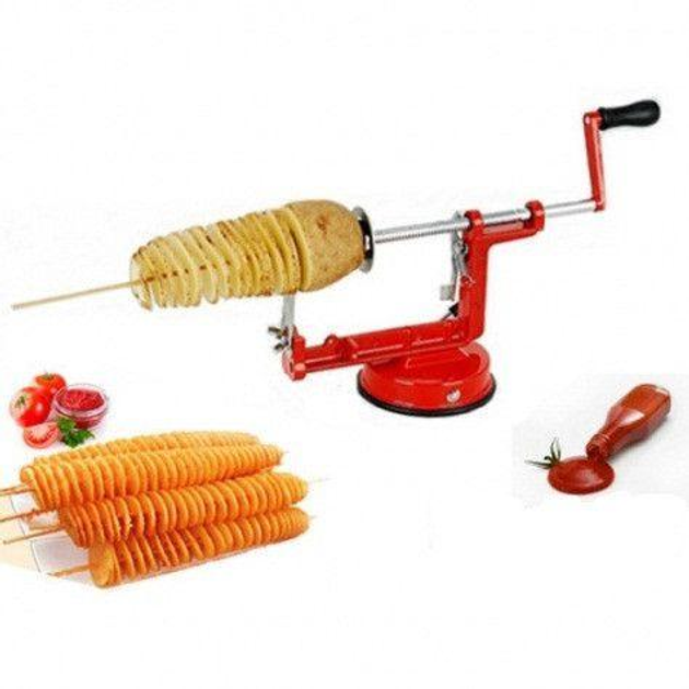 Машинка для резки картофеля спиралью SPIRAL POTATO SLICER