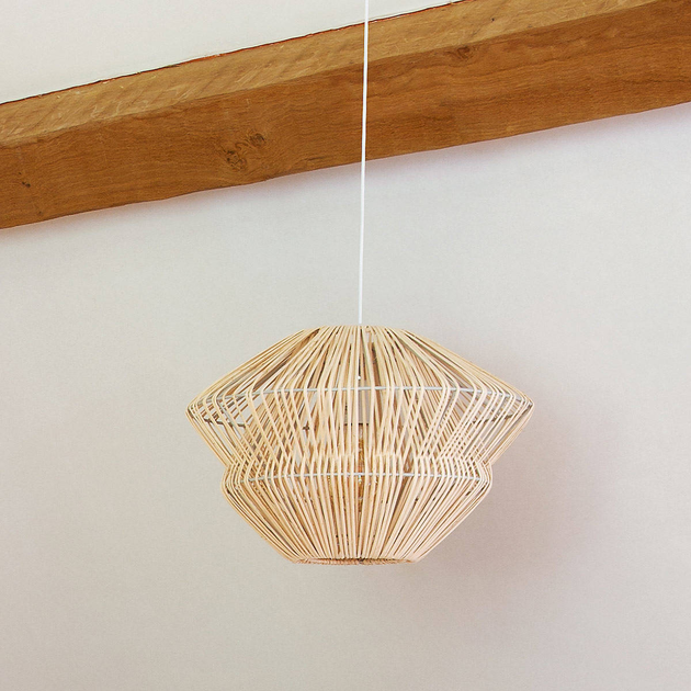 Lampa wisząca Atmosphera rattanowa Ludza 45 cm (3560238910856) - obraz 3