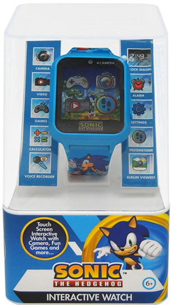 Smartwatch Kids Euroswan​ Sonic Hedgehog 40 mm Blue (8435507876247) - obraz 3