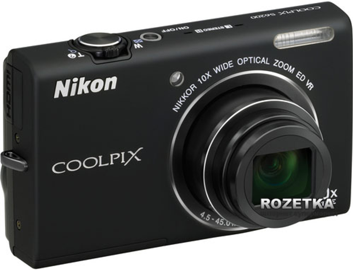 Фотоаппарат Nikon Coolpix S6200 Black купить на ROZETKA