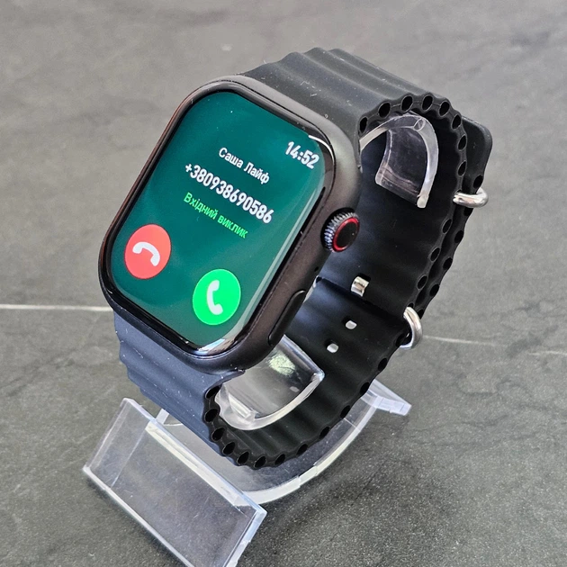 Смарт-годинник Smart Watch 9 W&O X9 Pro Amoled+IP67 45mm укр меню з функцією дзвінка чорні - зображення 12