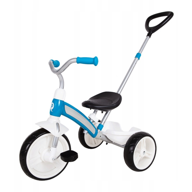 Велосипед трехколесный складной Qplay Elite Plus Blue (T180-5Blue) с родительской ручкой Голубой - Фото 1 Велосипед трехколесный складной Qplay Elite Plus Blue (T180-5Blue) с родительской ручкой Голубой - изображение 1