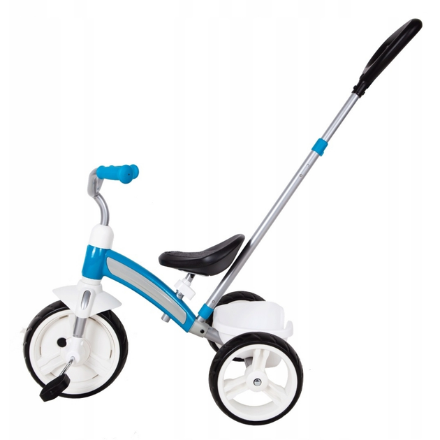 Велосипед трехколесный складной Qplay Elite Plus Blue (T180-5Blue) с родительской ручкой Голубой - Фото 2 Велосипед трехколесный складной Qplay Elite Plus Blue (T180-5Blue) с родительской ручкой Голубой - изображение 2