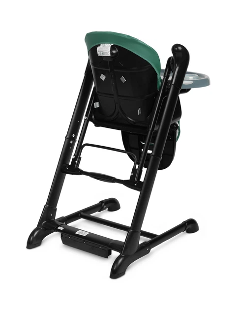 Стільчик для годування + гойдалка Caretero Indigo Black Green TERO-7651 (5908310397160) - зображення 5
