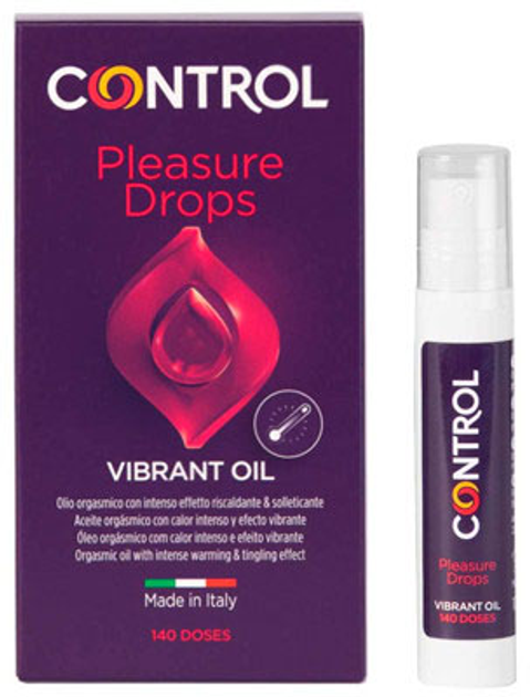 Олія-лубрикант для масажу Control Pleasure Drops Vibrant 10 мл (8058664130221) - зображення 1