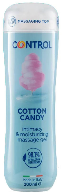 Lubrykant-żel do masażu Control Cotton Candy 200 ml (8058664162321) - obraz 1