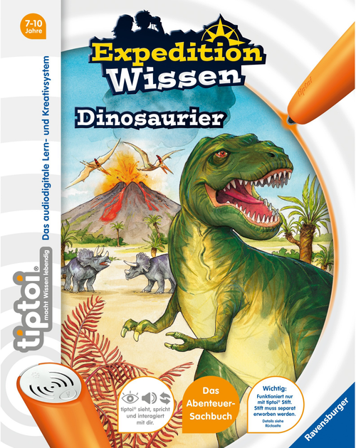 Książka dla dzieci Ravensburger Tiptoi Ekspedycja Wiedzy Dinozaury (9783473553990) - obraz 1