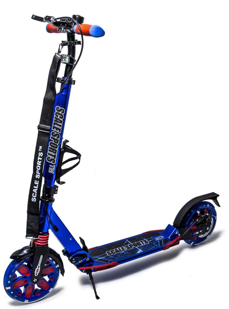 Самокат двухколесный Scale Sports, колеса PU 200 мм, 2 амортизатора ...