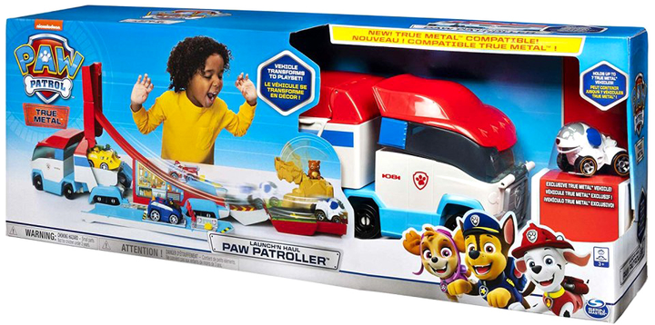 Набір Spin Master Paw Patrol True Metal Launch'N Haul Paw Patroller (778988270240) - зображення 1